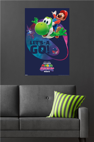 The Super Mario Galaxy Movie - Mario & Yoshi Let's-A Go! Poster