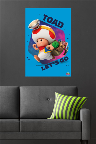 The Super Mario Galaxy Movie - Toad Let's-A Go! Poster