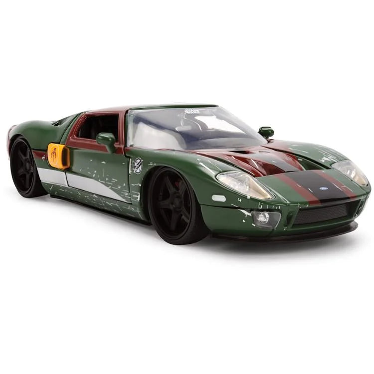 Cargue la imagen en el visor de la galería, Hollywood Rides Star Wars - Ford GT with Boba Fett Figure Jada Toys
