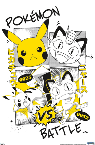 Chargez l&#39;image dans la visionneuse de la galerie, Trends International Pokemon - Battle Anime Wall Poster
