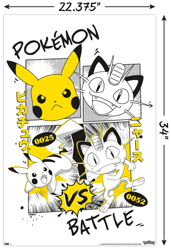 Chargez l&#39;image dans la visionneuse de la galerie, Trends International Pokemon - Battle Anime Wall Poster
