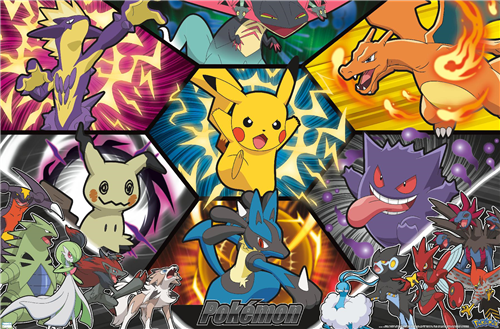Chargez l&#39;image dans la visionneuse de la galerie, Trends International Pokemon - Battle Art Group Wall Poster
