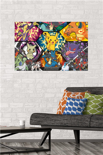 Trends International Pokemon - Battle Art Group Wall Poster