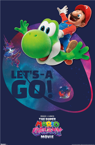 The Super Mario Galaxy Movie - Mario & Yoshi Let's-A Go! Poster