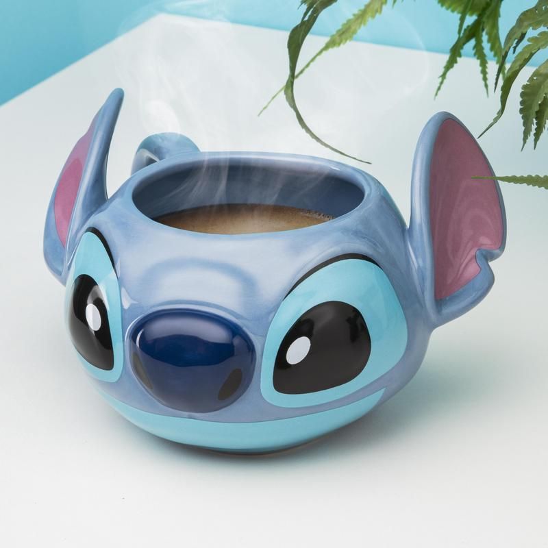 Cargue la imagen en el visor de la galería, Disney - Lilo &amp; Stitch - Stitch Shaped Ceramic Mug
