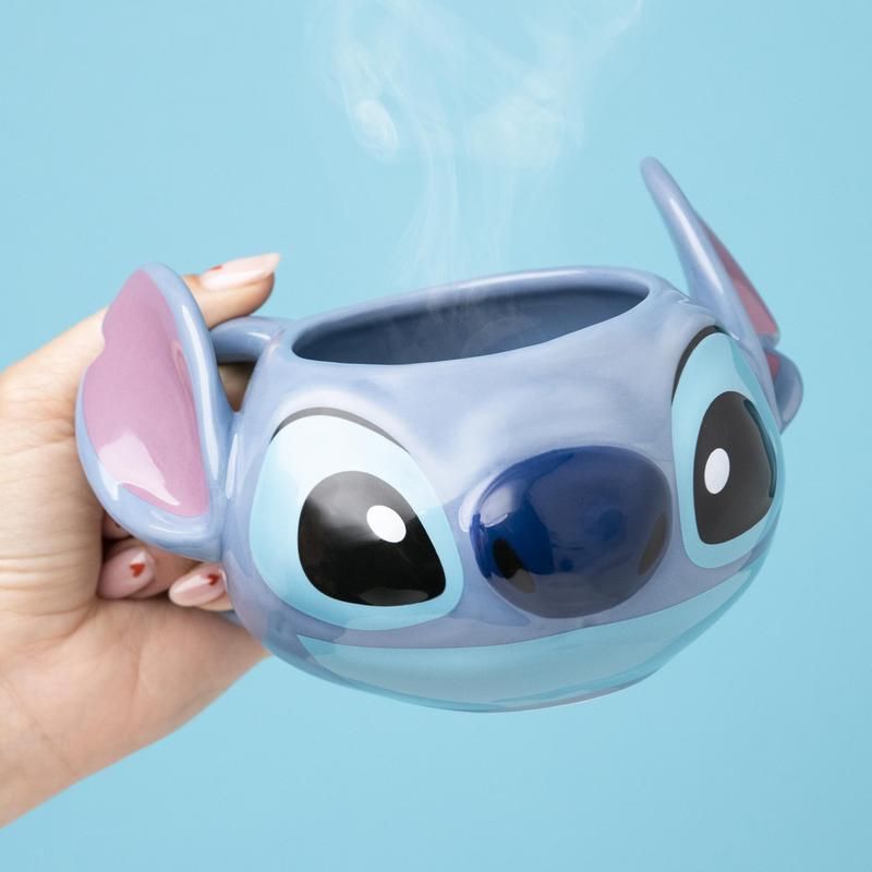 Cargue la imagen en el visor de la galería, Disney - Lilo &amp; Stitch - Stitch Shaped Ceramic Mug
