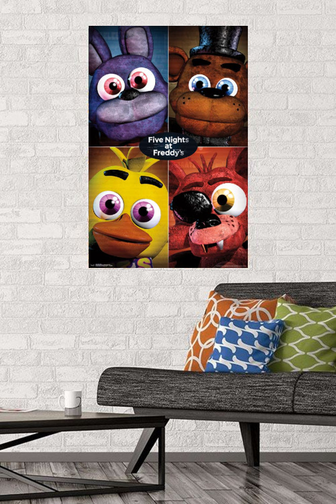 Chargez l&#39;image dans la visionneuse de la galerie, Trends International Five Nights at Freddy&#39;s Movie - Quad Wall Poster

