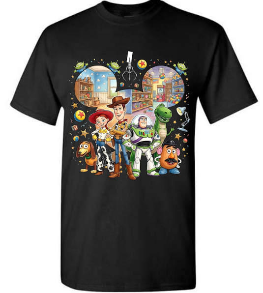 Toy Story - Characters Youth Black T-Shirt