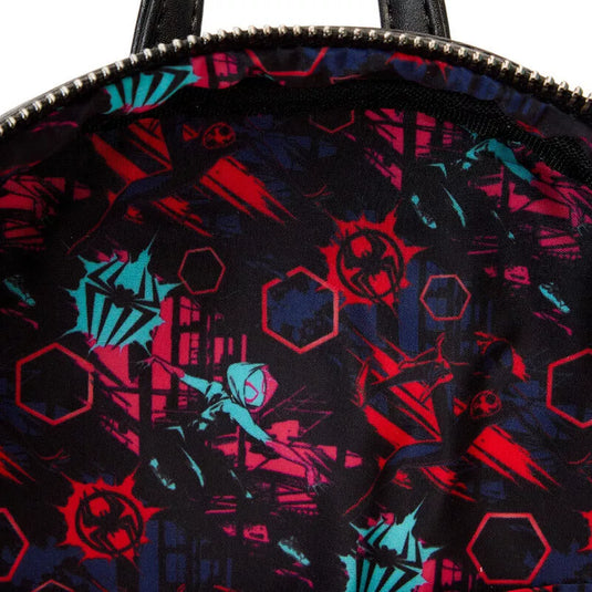 Loungefly Across the Spider-Verse Lenticular Mini Backpack Loungefly Across the Spider-Verse Lenticular Mini Backpack