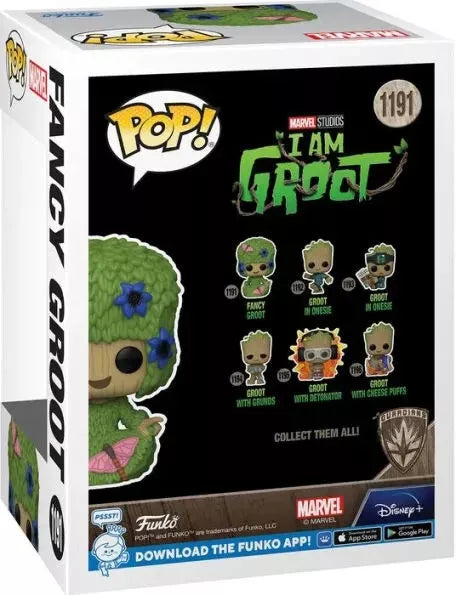 Funko POP! Marvel: I Am Groot, Fancy Groot FL Vinyl Figure T+