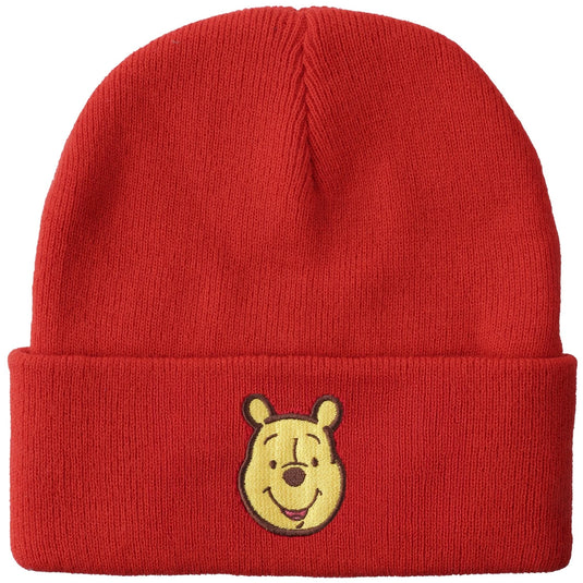 Bioworld Winnie The Pooh - Embroidery On Acrylic Knit One Size Cuff Beanie