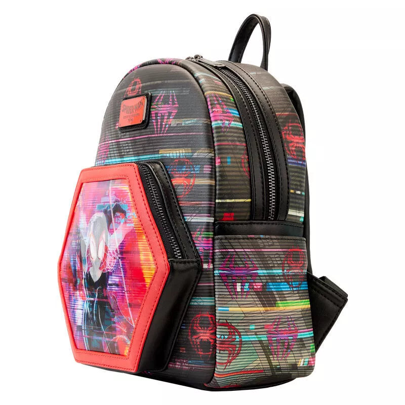 Load image into Gallery viewer, Loungefly Marvel: Spider-Verse Lenticular Mini Backpack
