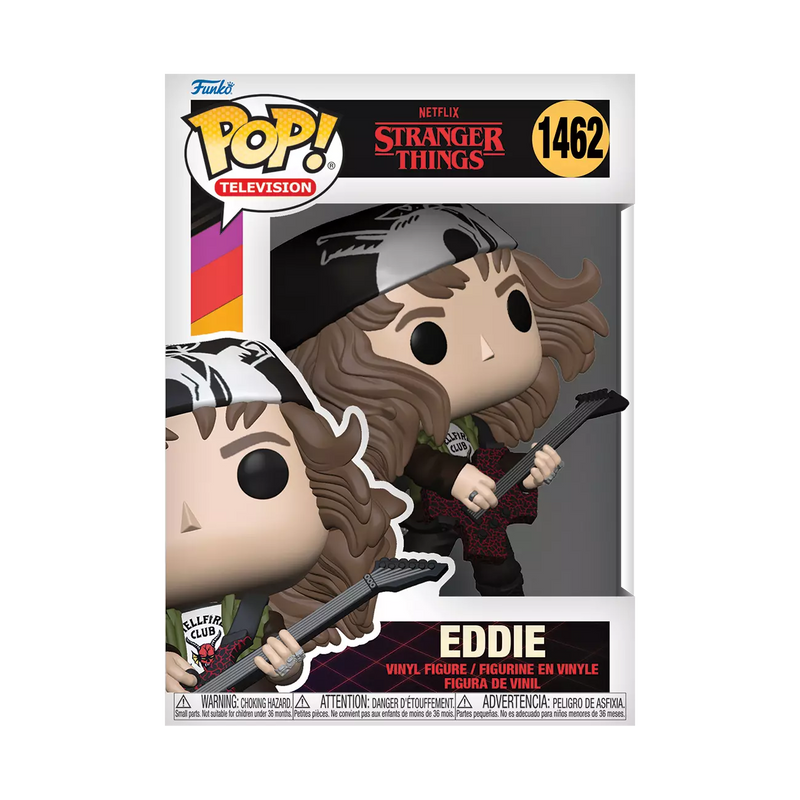 Funko POP! TV: Stranger Things Season 4 - Hunter Eddie With Guitar Vinyl Figure