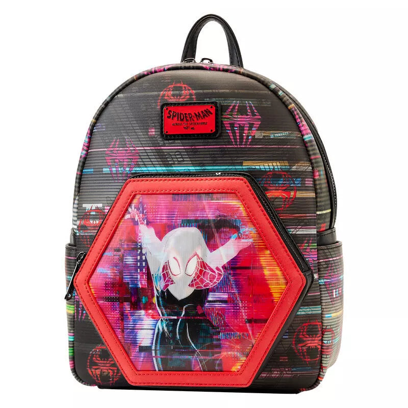 Load image into Gallery viewer, Loungefly Marvel: Spider-Verse Lenticular Mini Backpack
