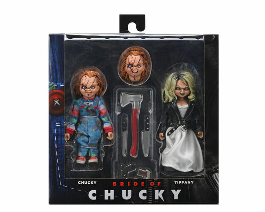 La novia de Chucky - Figura vestida a escala de 8 ″ - Chucky & Tiffany