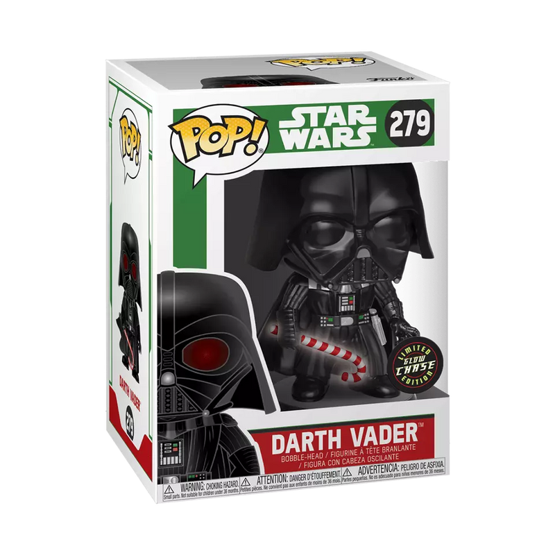 Load image into Gallery viewer, Funko POP! Star Wars: Holiday - Darth Vader with Candy Cane W/Chase Vinyl Figure
