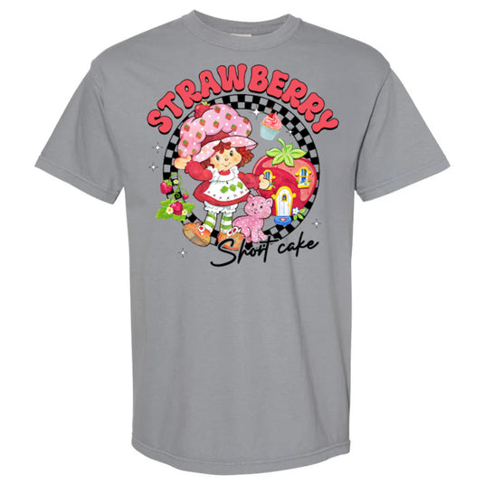 Strawberry Shortcake - Grey Comfort Color T-shirt