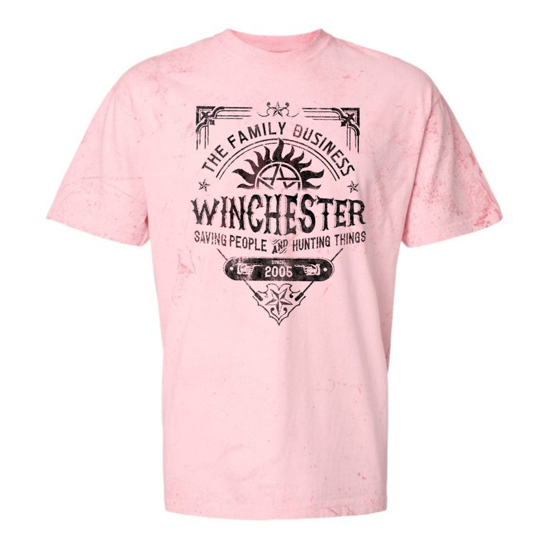 Cargue la imagen en el visor de la galería, Supernatural - Dean Winchester Pink Colorblast Comfort Color T-Shirt
