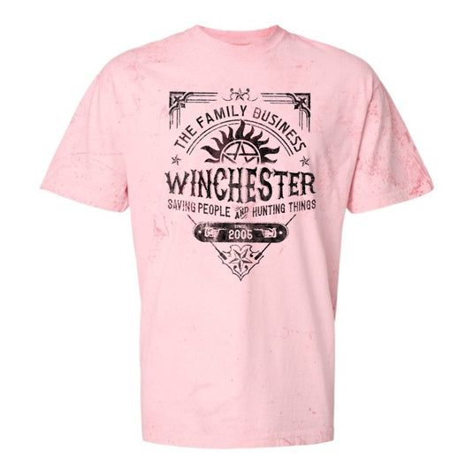 Supernatural - Dean Winchester Pink Colorblast Comfort Color T-Shirt