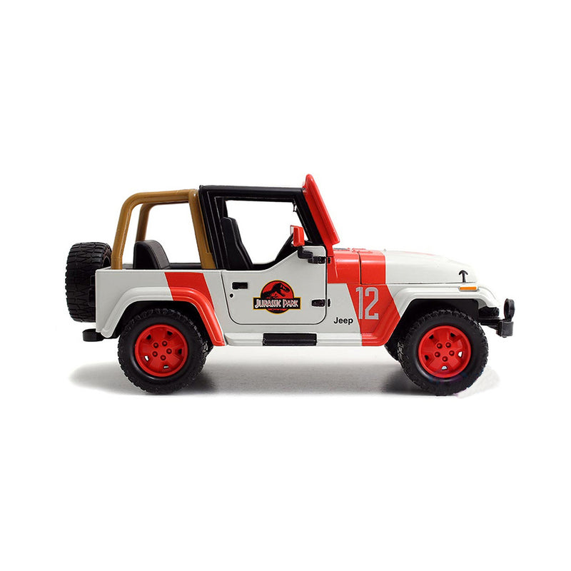 Chargez l&#39;image dans la visionneuse de la galerie, Hollywood Rides: Jurassic World - Jeep® Wrangler 1992 1/24 Scale Diecast Jada Toys Figure
