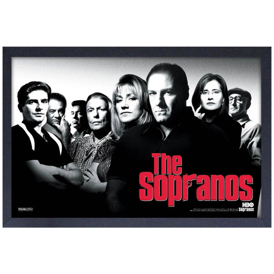 Pyramid America The Sopranos - Logo 11x17 Wall Framed