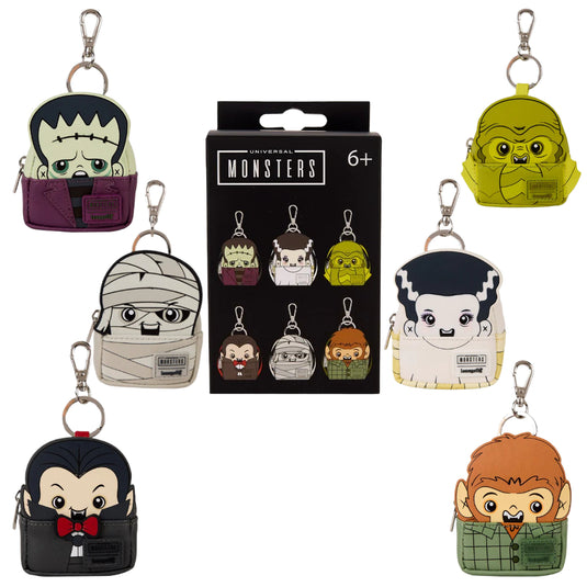 Loungefly Universal Monsters - Characters Cosplay Mystery Mini 1pc Backpack Keychain