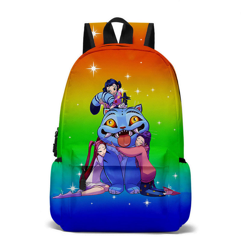 Cargue la imagen en el visor de la galería, K-Pop Demon Hunters - Characters  Printed Backpack

