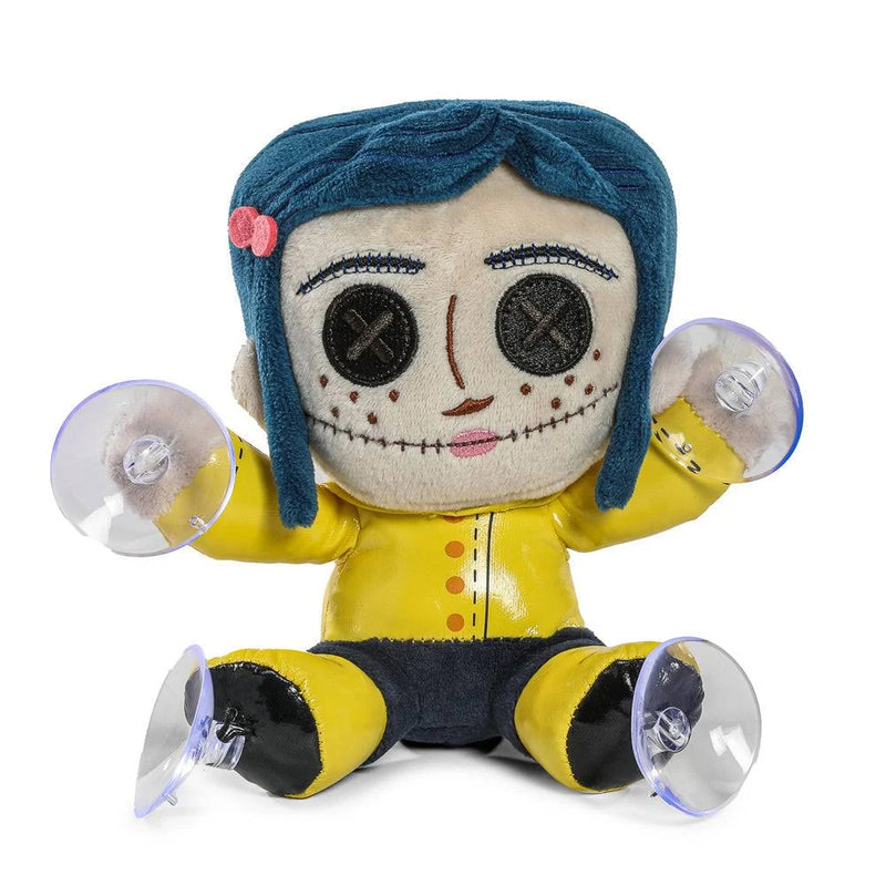 Load image into Gallery viewer, Coraline Button-Eyed Coraline Plush Window Clinger
