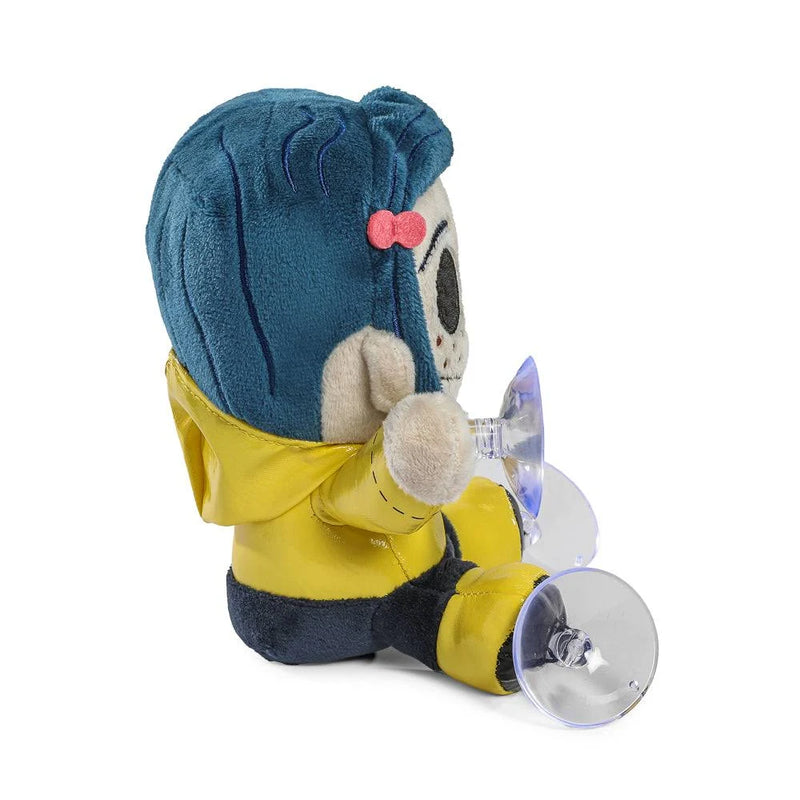 Load image into Gallery viewer, Coraline Button-Eyed Coraline Plush Window Clinger

