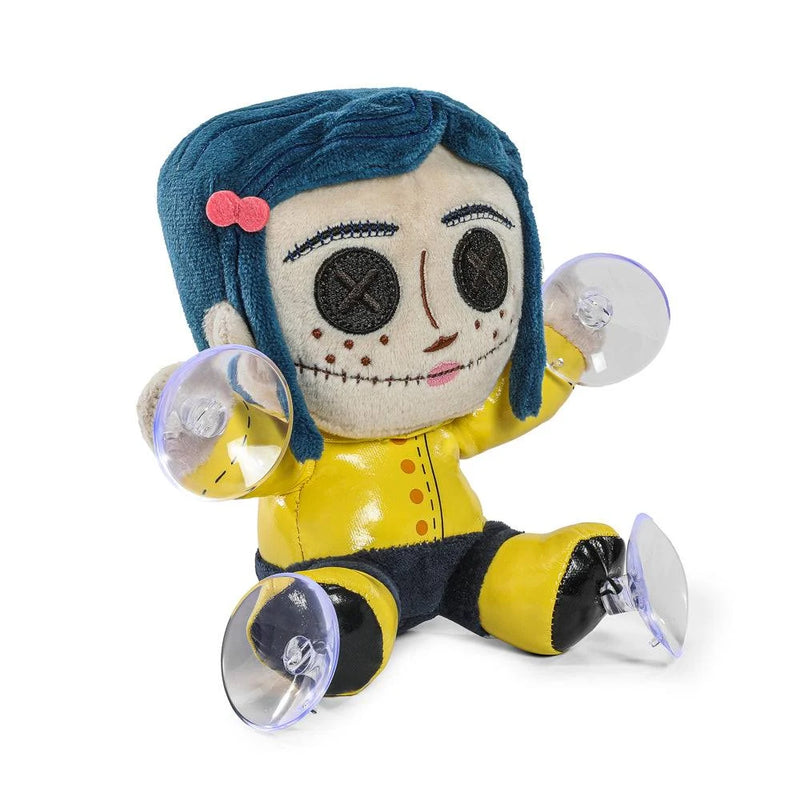 Load image into Gallery viewer, Coraline Button-Eyed Coraline Plush Window Clinger
