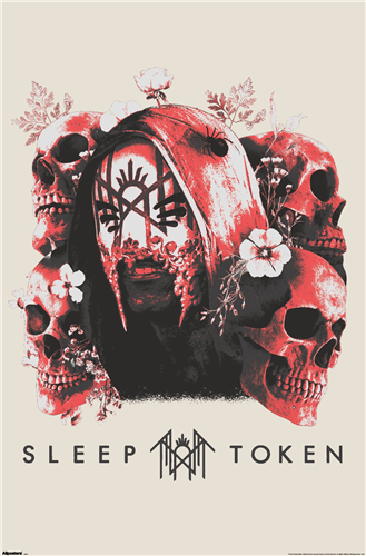 Trends International Sleep Token - Skulls And Flowers Poster