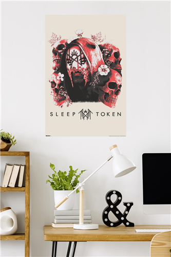 Trends International Sleep Token - Skulls And Flowers Poster