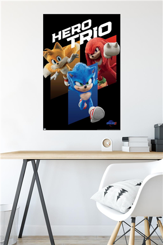 Chargez l&#39;image dans la visionneuse de la galerie, Trends International Sonic the Hedgehog 3 - Hero Trio Wall Poster

