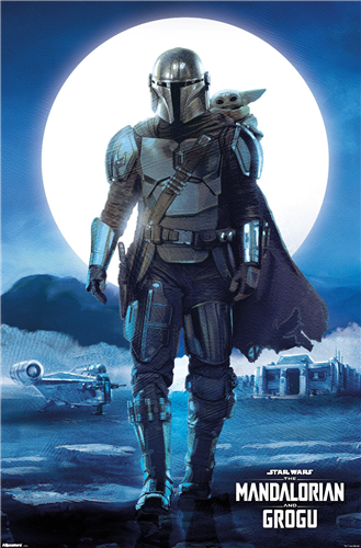 Load image into Gallery viewer, Trends International Star Wars - The Mandalorian And Grogu (2026) Desert Moon Wall Poster
