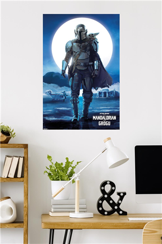 Load image into Gallery viewer, Trends International Star Wars - The Mandalorian And Grogu (2026) Desert Moon Wall Poster
