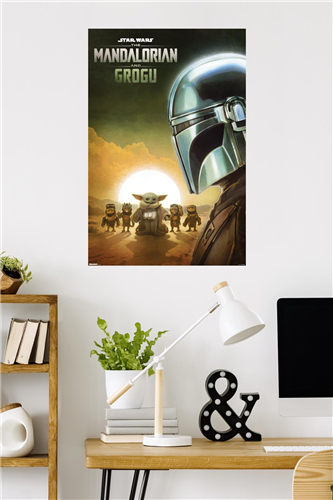 Trends International Star Wars - The Mandalorian And Grogu (2026) Group Profile Wall Poster