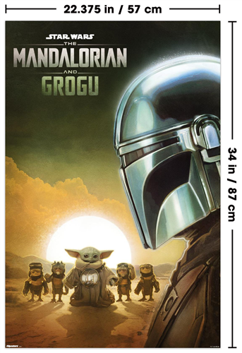 Cargue la imagen en el visor de la galería, Trends International Star Wars - The Mandalorian And Grogu (2026) Group Profile Wall Poster
