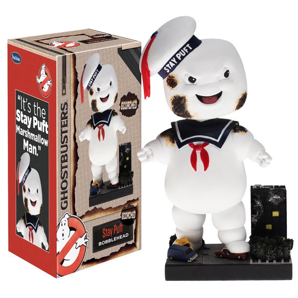 Cargue la imagen en el visor de la galería, Ghostbusters - Classic Stay Puft Marshmallow Man Scorched Bobble Head
