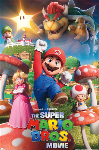 Le film Super Mario Bros. - Affiche d'art clé du Royaume Champignon