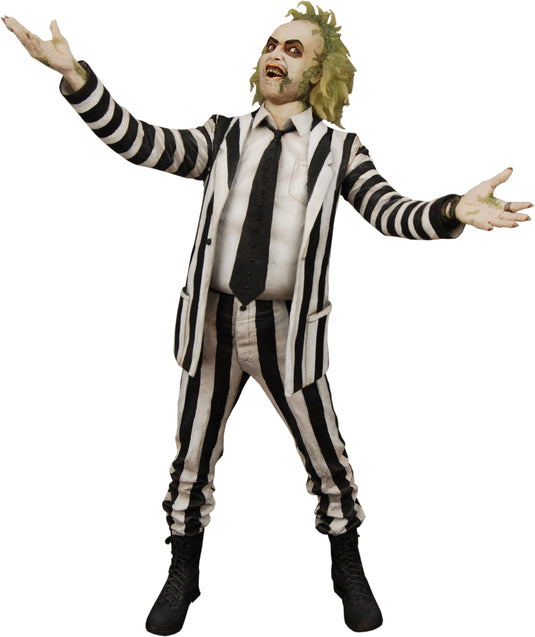 Neca Beetlejuice 1988 - Striped Suit Beetlejuice 1/4 Scale Figure