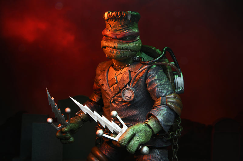 Load image into Gallery viewer, Teenage Mutant Ninja Turtles - Ultimate Raphael As Frankenstein's Monster  7'' Scale Action Figure
