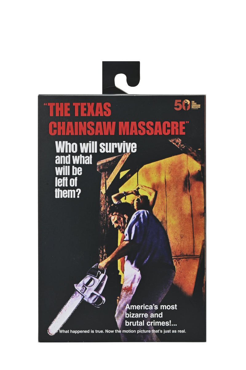 Load image into Gallery viewer, Texas Chainsaw Massacre - 50TH Anniversary Ultimate Leatherface 7" Scale Action Figure
