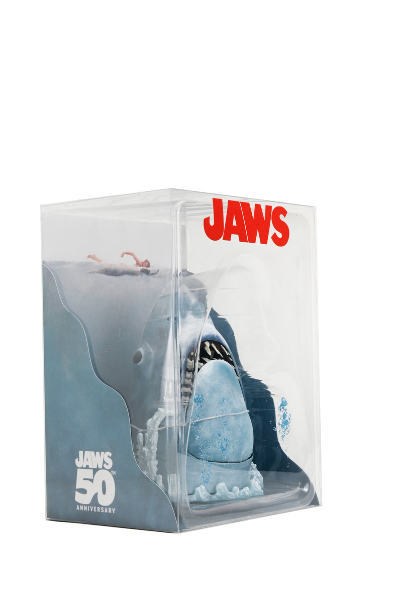 Load image into Gallery viewer, Neca Jaws - 50TH Anniversary Poster Series White Shark Figure
