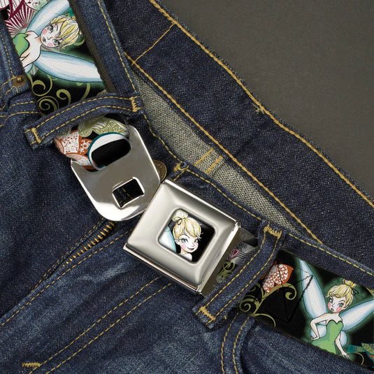 Disney - Tinker Bell Floral Collage Classy & Sassy Seatbelt