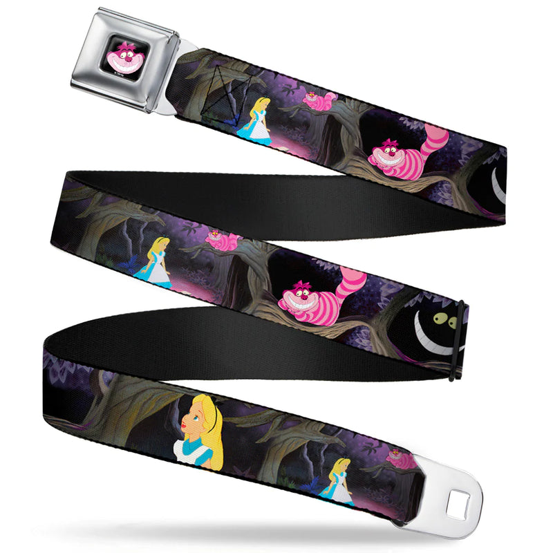 Load image into Gallery viewer, Disney Alice in Wonderland: Alice &amp; The Cheshire Cat Scenes Seatbelt
