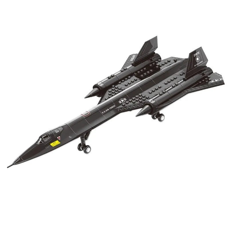 Load image into Gallery viewer, Wange Bricks: Military MOC SR-71 Blackbird Aircraft Brick Toy
