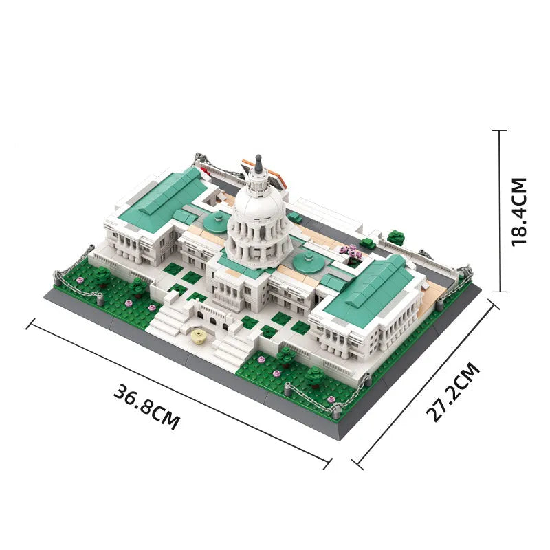 Load image into Gallery viewer, Wange Bricks: The USA Capitol Building Bricks Modular Model Toy Figure
