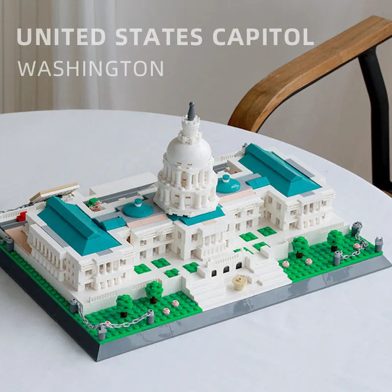 Load image into Gallery viewer, Wange Bricks: The USA Capitol Building Bricks Modular Model Toy Figure
