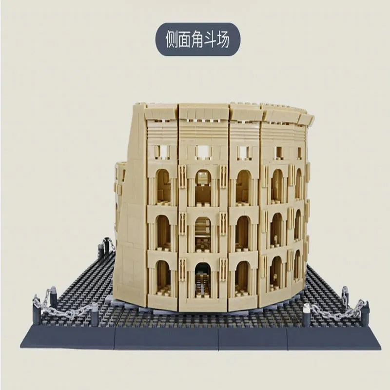 Chargez l&#39;image dans la visionneuse de la galerie, Wange Bricks: MOC Architecture Italy Rome Colosseum Brick Toy Figure
