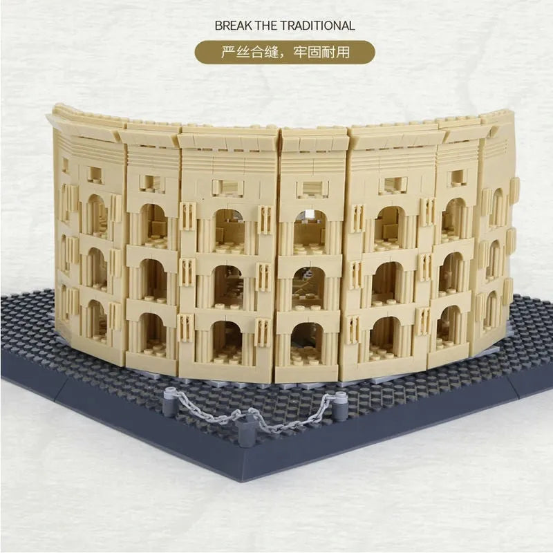 Chargez l&#39;image dans la visionneuse de la galerie, Wange Bricks: MOC Architecture Italy Rome Colosseum Brick Toy Figure
